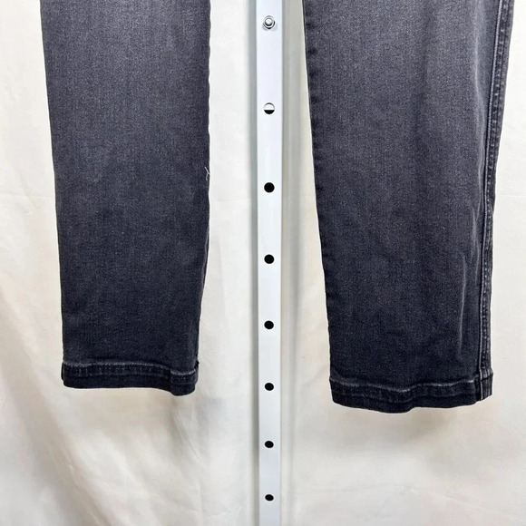 Spanx Size Medium High Rise Jeans Black Compression Figure Flattering - Picture 4 of 6